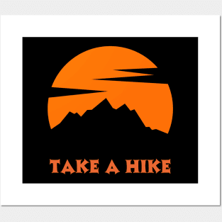 Take A Hike  Hiking Mountains Posters and Art